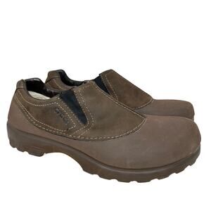 CROCS Greeley Low Slip On Loafer Brown Shoes Faux Fur Lined Mens Size 9